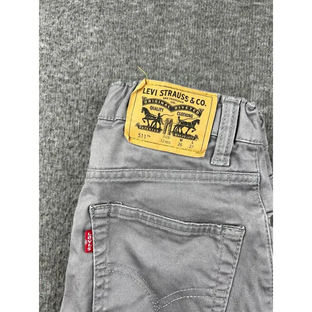 Levi's‎ 511 Slim Fit Men's Jeans Gray W26 L27